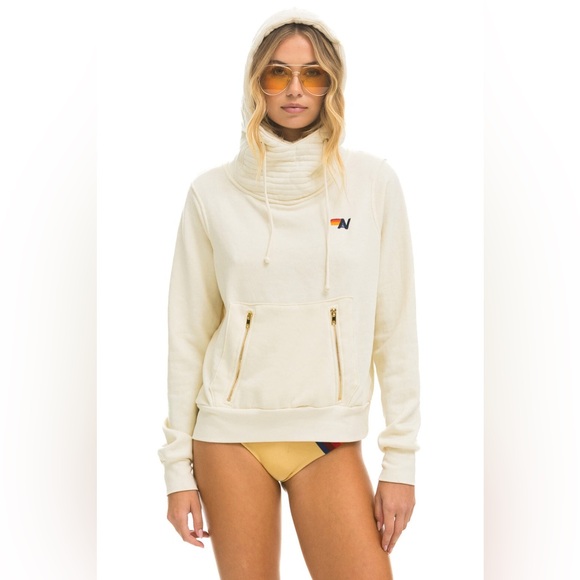 Aviator Nation cream hoodie - perfect for the beach #beach #surf - Picture 1 of 6